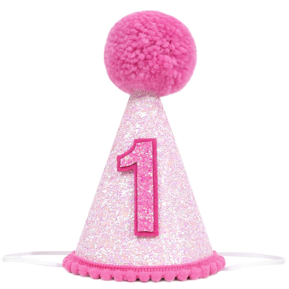 7120 Pink 1st Birthday Hat - Sweet First Birthday Decoration, Princess Cake